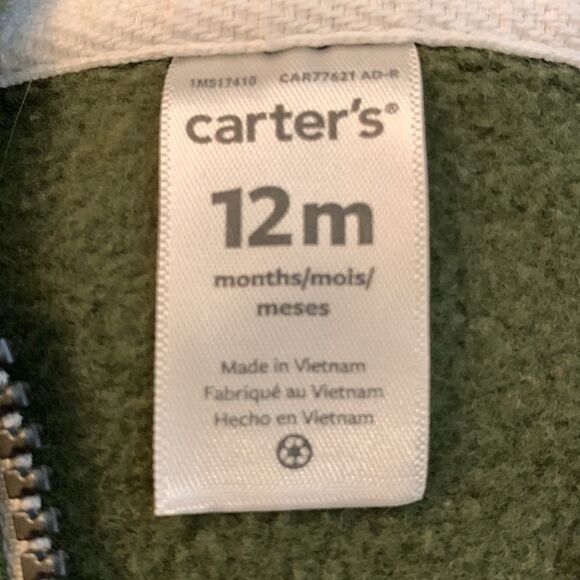 Carter’s size 12 Months zip up hoodie bundle - Picture 8 of 10